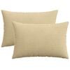 vidaXL Funda de almohada 2 pcs HEERLEN Verde Gris 40 x 60 cm pana