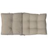 vidaXL Cojines para silla respaldo bajo 4 uds tela Oxford gris taupe