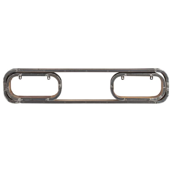 vidaXL Juego de estantes de pared 3 piezas madera maciza de mango