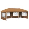 vidaXL Carpa Plegable para Fiestas 575 x 289 x 245 cm Beige