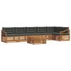 vidaXL Conjunto de sof&aacute;s de exterior 7 pcs Natural y Antracita