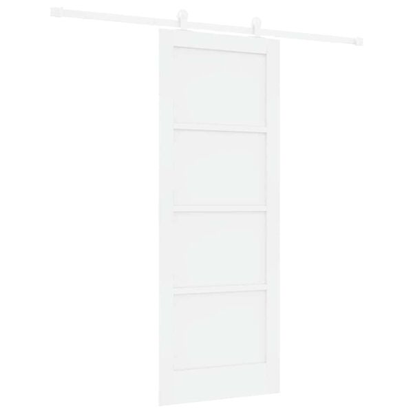 vidaXL Puerta Corredera ORKDAL 78 x 202 cm Madera de pino macizo