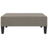 vidaXL Sof&aacute; cama de 2 plazas con taburete terciopelo gris claro