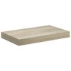 vidaXL Estantes flotantes de pared 4 uds MDF roble 40x23x3,8 cm