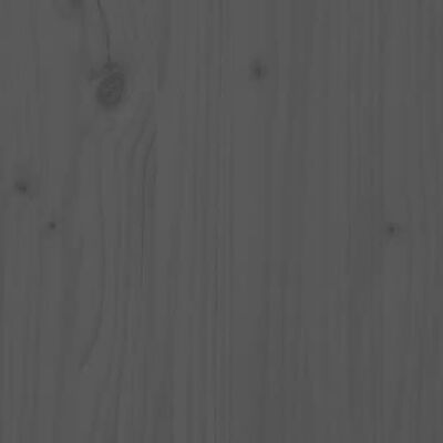 vidaXL Aparador de madera maciza de pino gris 100x40x75 cm
