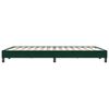 vidaXL Estructura cama sin colch&oacute;n terciopelo verde oscuro 140x220 cm