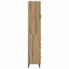 vidaXL Alacena Roble artesanal 69,5 x 34 x 180 cm Madera contrachapada