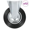 vidaXL Ruedas fijas 12 unidades 200 mm