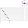 vidaXL Poste de Valla Gris 10 x 1,6 m (malla de 12 x 12 mm)