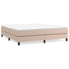 vidaXL Estructura Estructura de cama con somier cuero sint&eacute;tico capuchino 160x200cm