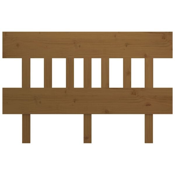 vidaXL Cabecero de cama madera maciza de pino marrón miel 163,5x3x81cm