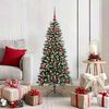 vidaXL &Aacute;rbol de Navidad artificial Verde 120 cm PVC, Pl&aacute;stico y Acero