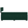 vidaXL Cama box spring con colch&oacute;n terciopelo verde oscuro 80x200 cm