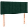 vidaXL Cama box spring con colch&oacute;n terciopelo verde oscuro 120x190 cm