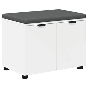 vidaXL Banco de entrada 60 x 38 x 46 cm Madera Ingenierizada y Tela
