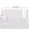 vidaXL Valla con Poste Plateado 0,4 x 25 m Acero