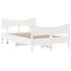 vidaXL Estructura de cama sin colch&oacute;n madera de pino blanca 120x200 cm
