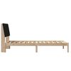 vidaXL Estructura de cama Marr&oacute;n 90 x 200 cm Madera de pino macizo