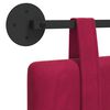 vidaXL Cabecera Colgante Rojo vino 110 x 55 x 5 cm Terciopelo