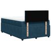 vidaXL Cama box spring con colch&oacute;n terciopelo azul 120x200 cm