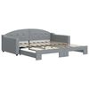 vidaXL Sof&aacute; cama nido tela gris claro 100x200 cm