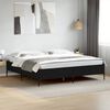 vidaXL Estructura de cama madera de ingenier&iacute;a y metal negro 180x200cm
