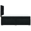 vidaXL Cama box spring con colchón tela negro 100x200 cm