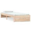 vidaXL Estructura cama individual sin colch&oacute;n madera maciza 75x190 cm