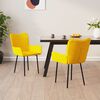 vidaXL Sillas de comedor 2 unidades terciopelo amarillo