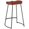 vidaXL Taburetes de bar Gavin 2 uds madera mango maciza 45x40x63 cm