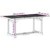 vidaXL Juego comedor de jard&iacute;n 7 pzas madera maciza acacia 180x90x75cm