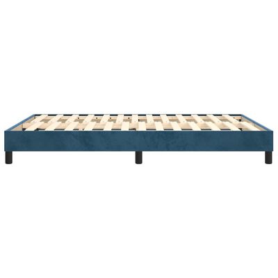 vidaXL Estructura de cama de terciopelo azul 140x190 cm