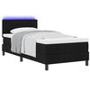 vidaXL Cama tipo Box Spring con colch&oacute;n Negro 100 x 200 cm tela