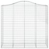 vidaXL Cestas de gaviones 6 uds forma de arco hierro 200x50x180/200 cm