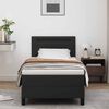 vidaXL Cama tipo Box Spring Negro 90 x 190 cm Cuero sint&eacute;tico