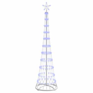 vidaXL &Aacute;rbol de Navidad LED Azul 51 x 51 x 190 cm Metal
