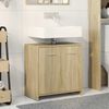vidaXL Armario lavabo ba&ntilde;o madera ingenier&iacute;a roble Sonoma 60x33x60 cm