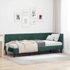 vidaXL Estructura de cama en esquina Verde oscuro 80 cm x 200 cm