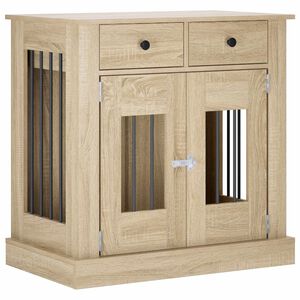 vidaXL Mueble para jaula de perro Roble Sonoma 80 x 47,5 x 80 cm
