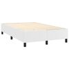 vidaXL Cama box spring con colch&oacute;n cuero sint&eacute;tico blanco 120x190 cm