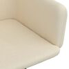 vidaXL Sillas de comedor giratorias 2 uds terciopelo crema