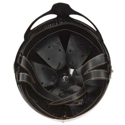 vidaXL Réplica de casco vikingo antiguo LARP acero cobre