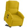 vidaXL Sill&oacute;n reclinable de masaje elevable terciopelo amarillo