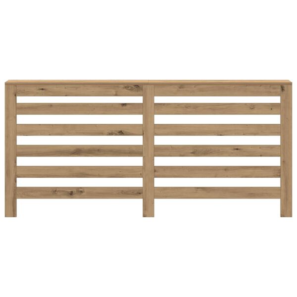 vidaXL Cubierta de radiador madera color roble artesano 175x20x82 cm