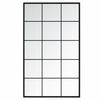 vidaXL Espejos de pared 2 uds metal negro 100x60 cm
