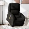 vidaXL Sillón reclinable de masaje elevable terciopelo negro