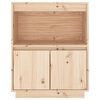 vidaXL Aparador de madera maciza de pino 60x34x75 cm