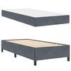 vidaXL Estructura de cama con colch&oacute;n Gris oscuro 80 x 200 cm tela