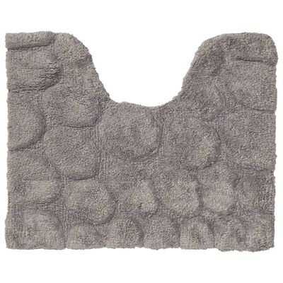 Sealskin Alfombra para contorno lavabo Pebbles algodón gris 50x60 cm