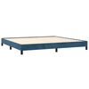vidaXL Estructura cama sin colch&oacute;n terciopelo azul oscuro 200x200 cm